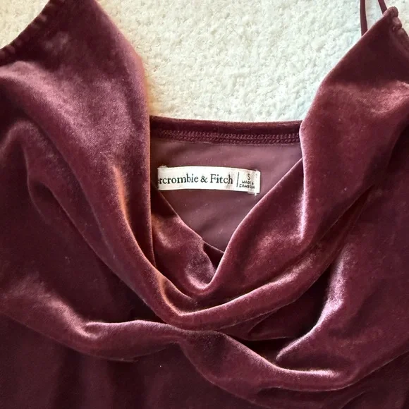Burgundy Velvet Bodysuit - Picture 2 of 5